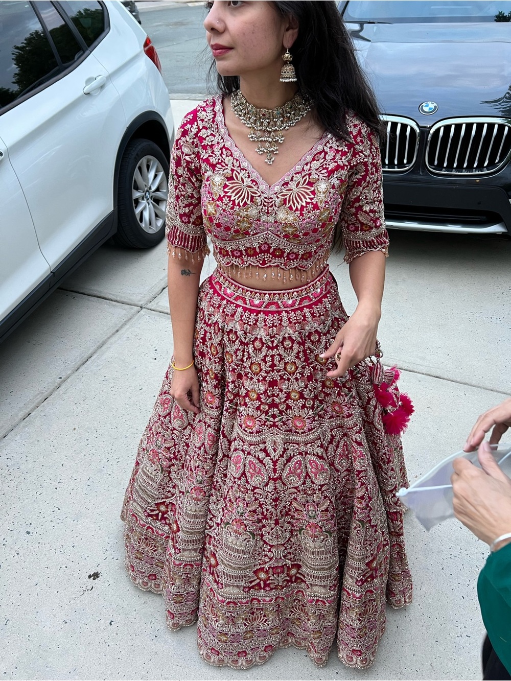 Rani Pink Embellished Bridal Lehenga